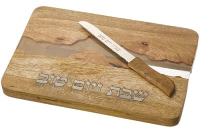 מגש חלה אפוקסי וסכין