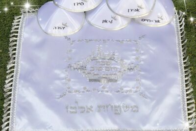 סט פסח (כיסוי חלה+5 כיפות)